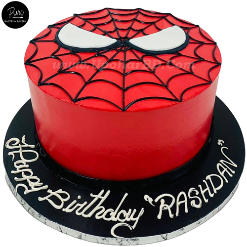 SpiderMan Theme Cake